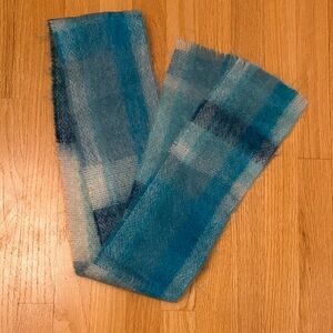 Blue Plaid Scarf